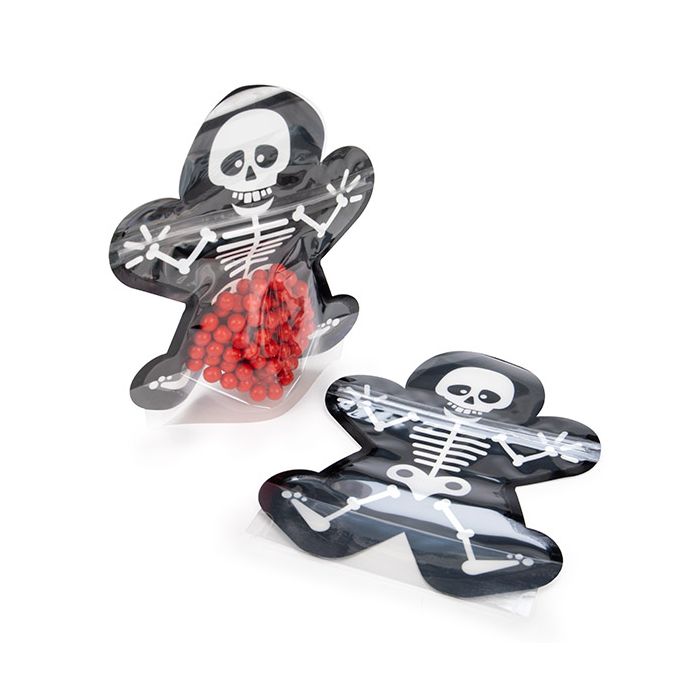 Skeleton Shaped Pouch 16.7x7.6x20.6 cm (25 pieces) [SP7SKZ]