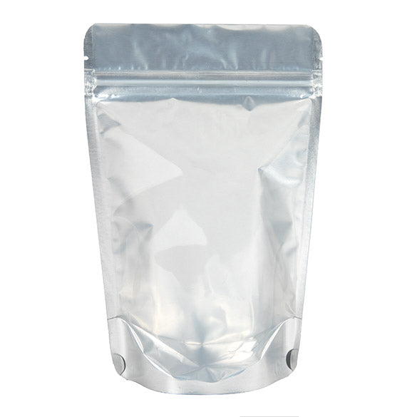 Stand Up Pouches Transparent/Silver 13x7x20.5cm | 113 grams (100 pieces) [ZBGS3]