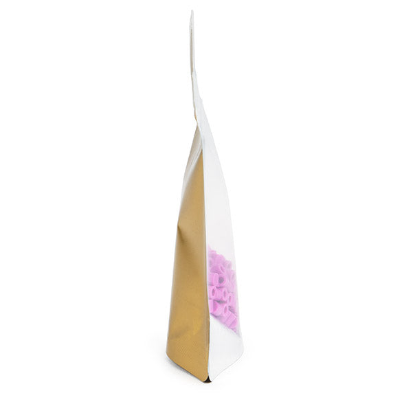 Stand Up Pouches Transparent/Gold 8x5x13cm | 28 grams (100 pieces) [ZBGG1]