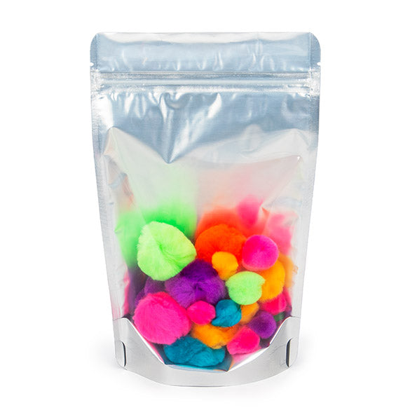 Stand Up Pouches Transparent/Silver 14.5x8x23cm | 170 grams (100 pieces) [ZBGS58]