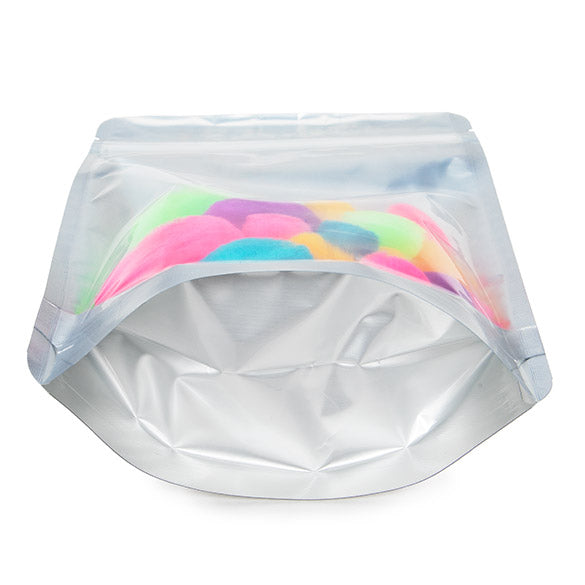 Stand Up Pouches Transparent/Silver 14.5x8x23cm | 170 grams (100 pieces) [ZBGS58]