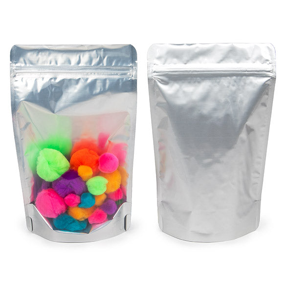 Stand Up Pouches Transparent/Silver 14.5x8x23cm | 170 grams (100 pieces) [ZBGS58]