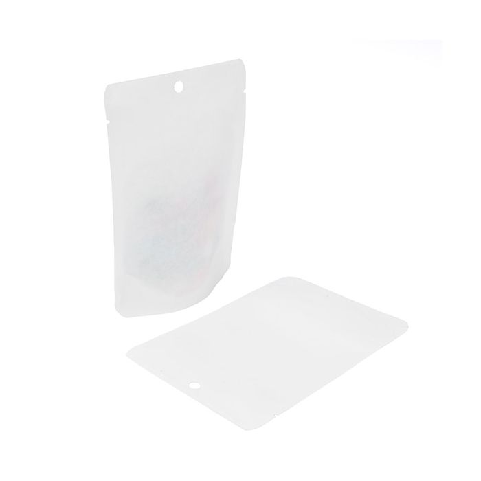 Stand Up Pouch Kraft White Eco-fiendly 10,2x6x15,2 cm (100 pieces) [SUPEK2W]