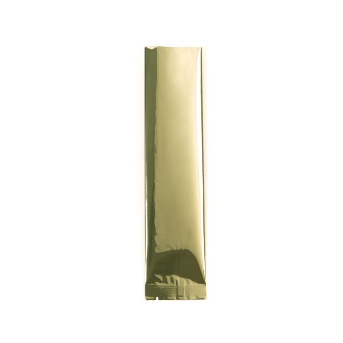 Plastic Bags Gold 7.5x20.3cm Metallised and Sealable (100 pieces) [SVP38G]