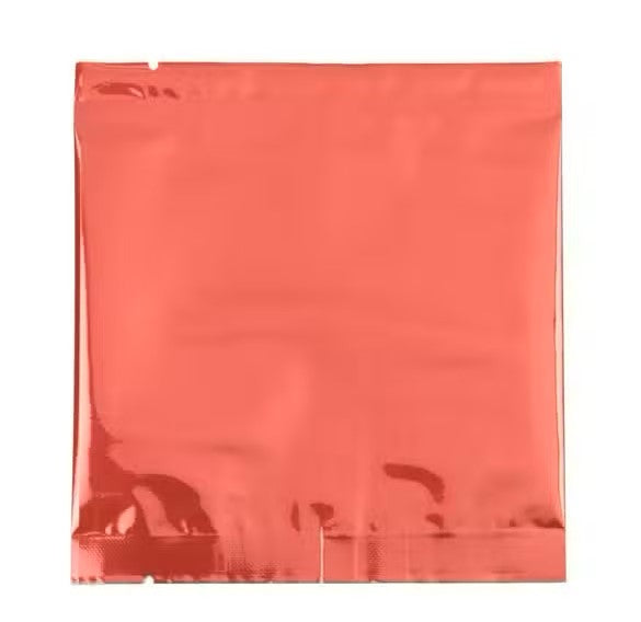 Plastic Bags Red 10.2x10.2cm Metallised and Sealable (100 pieces) [SVP44R]