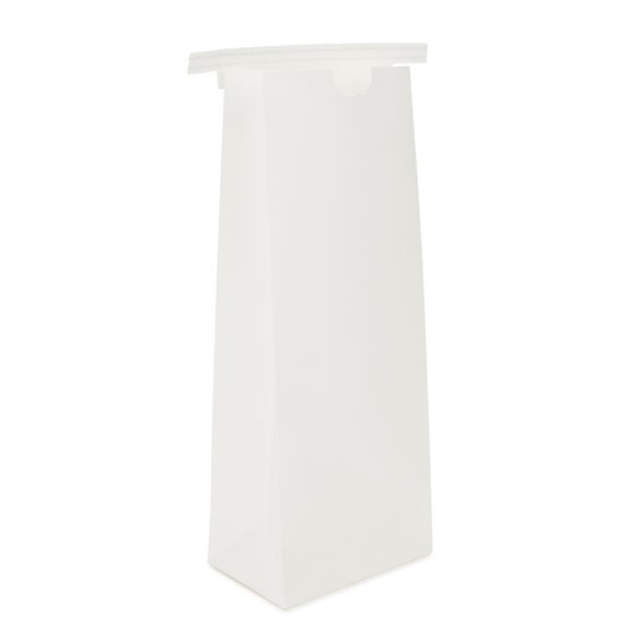 Kraft Bags White Reclosable 10.8x6.4x26.7 cm (100 pieces) [TTB2W]