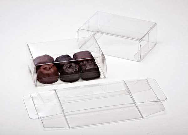 Plastic Gift Boxes for Chocolates 7x3.7x10.5cm Food Safe (25 pieces) [FPB229]
