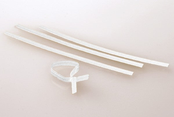 Tin Ties 10.2x0.4cm White Paper (1.000 pieces) [TT4WH]