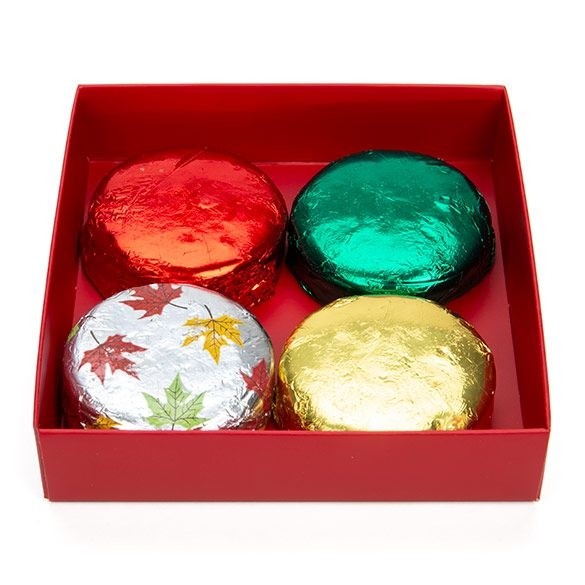 Red Kraft Gift Boxes Bottom 10.5x2.5x10.8cm (25 pieces) [RD99]