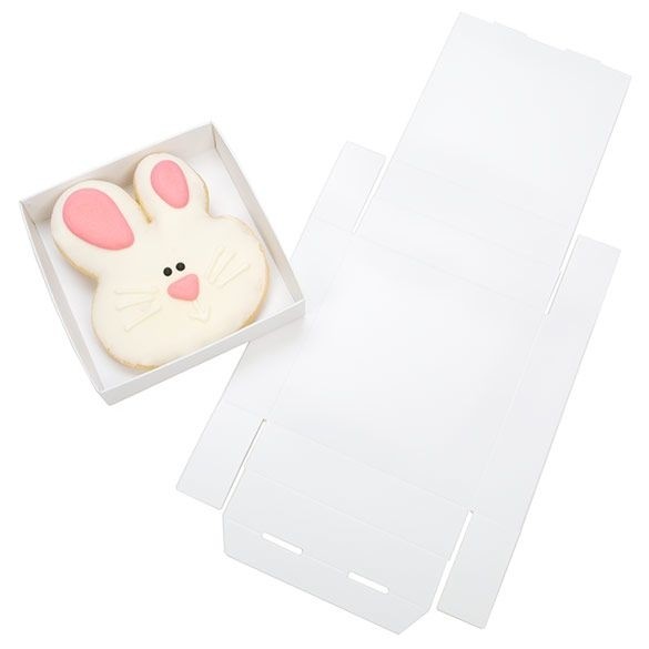 White Kraft Gift Boxes Bottom 10.5x2.5x10.8cm (25 pieces) [WH99]