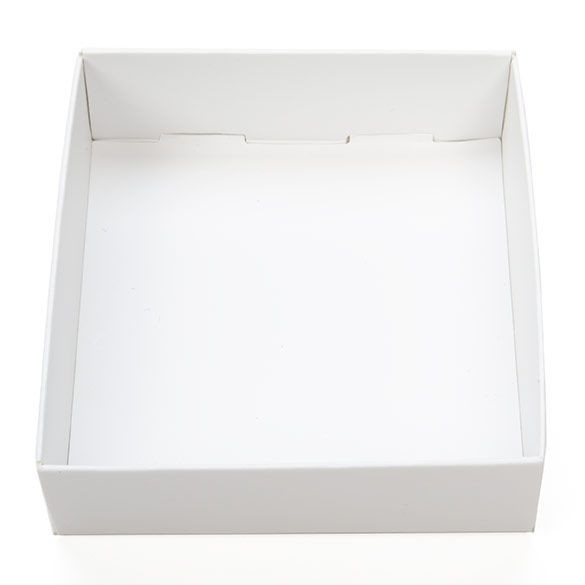 White Kraft Gift Boxes Bottom 10.5x2.5x10.8cm (25 pieces) [WH99]