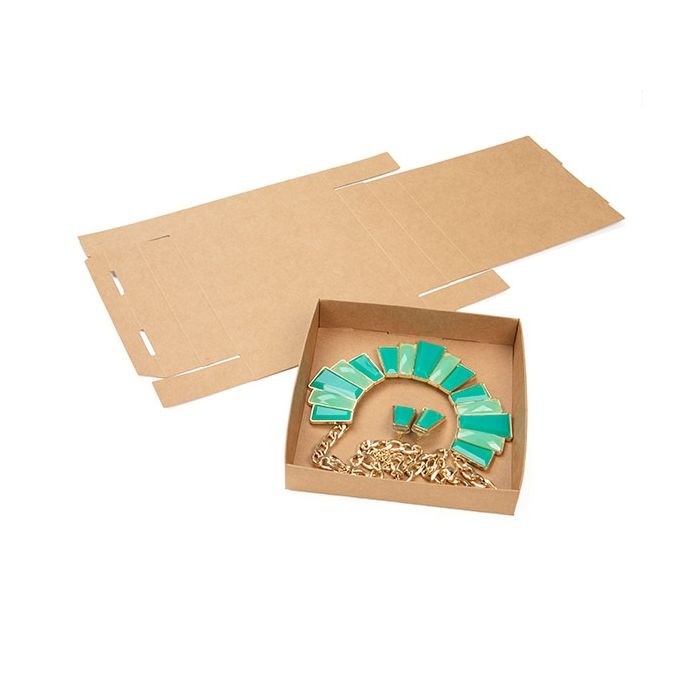 Kraft Gift Boxes Bottom 13x2.5x13.3 cm (25 pieces) [KR357]