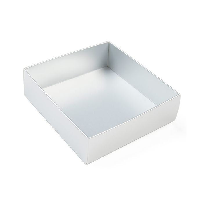 Silver Kraft Gift Boxes Bottom 7.9x2.5x8.3cm (25 pieces) [MS356]