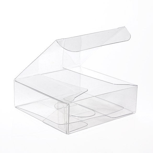 Plastic Gift Boxes 7.6x7.6x2.5cm Crystal Clear