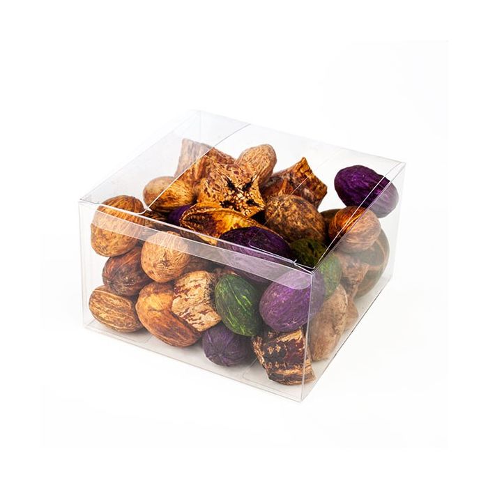 Plastic Gift Boxes 12.7x12.7x7.6cm Crystal Clear (50 pieces) [VB307]