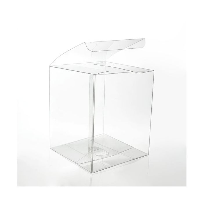 Plastic Gift Boxes 12.7x12.7x15.2cm Crystal Clear (50 pieces) [VB309]