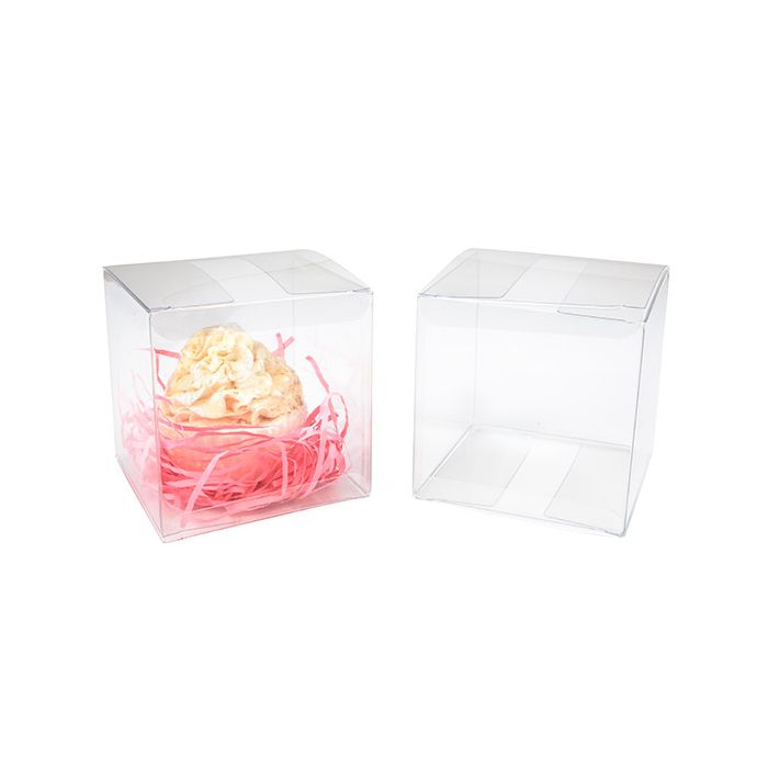 Plastic Gift Boxes 10,2x10,2x10,2 cm (50 pieces) [VB312]