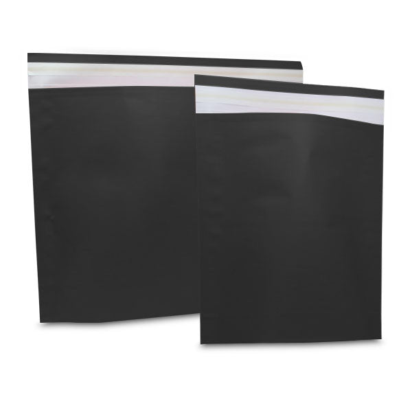 Paper Mailing Bags 30x36+8cm Black (250 pcs) [FP-VZP007]