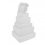 Shipping cartons 33x25x8cm White (50 pcs) [FP-VPD100]