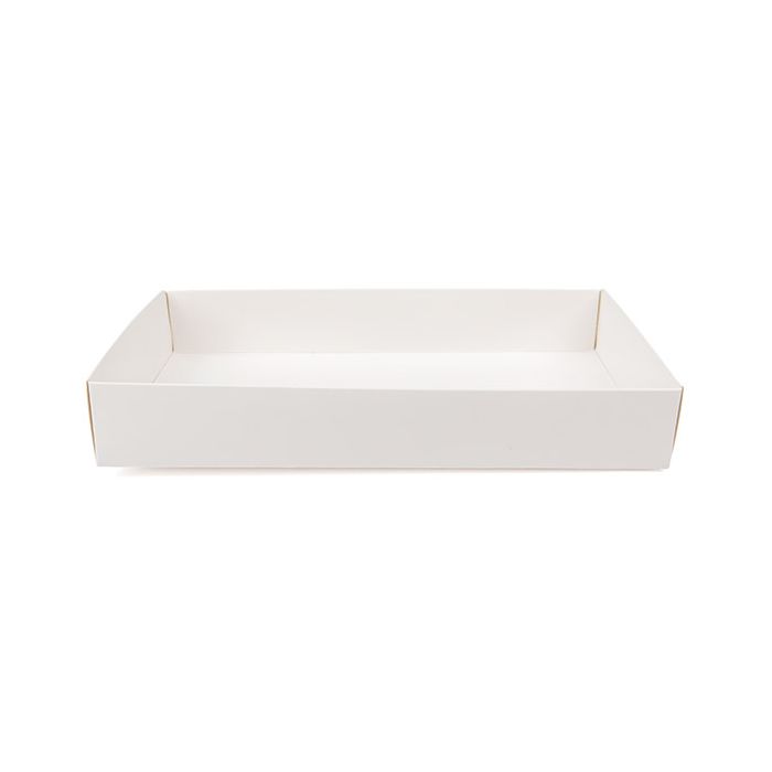 Kraft Box Bottom White 15,2x3,8x24,1 cm (25 pieces) [WH13]