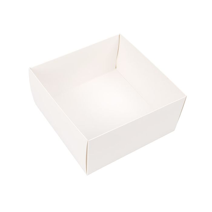 Kraft Box Bottom White 15,2x7,6x15,2 cm