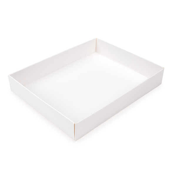 Kraft Gift Boxes White 11.4x2.5x15.2cm (25 pieces) [WH17]