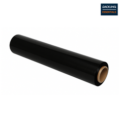 Stretch film on roll 50cm x 300 meters black 6 rolls [STR5020B]
