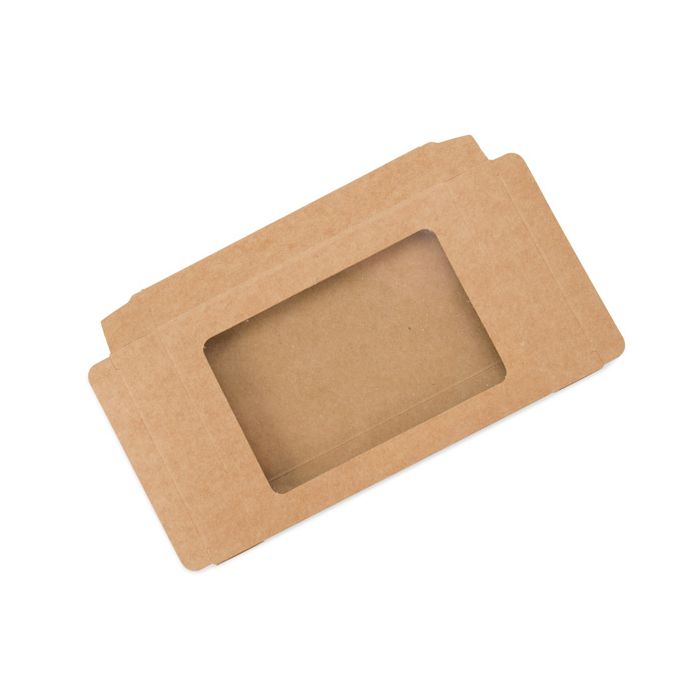 Kraft Gift Boxes with Window 9.5x1.5x13.2cm (25 pieces) [WKRG10]