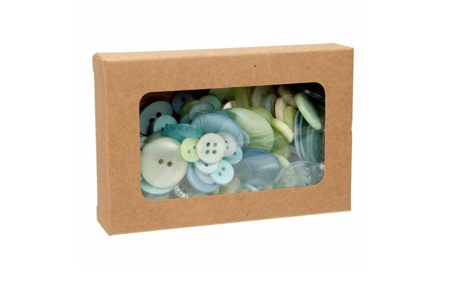 Kraft Gift Boxes with Window 7x2.1x10.3cm (25 pieces) [WKRG317]
