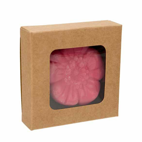 Kraft Gift Boxes with Window 7x2.1x6.8cm (25 pieces) [WKRG319]