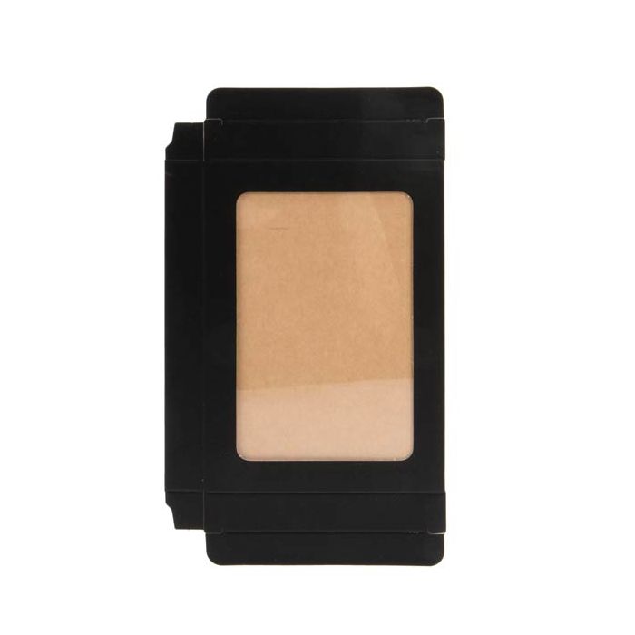 Kraft Gift Boxes Matt Black 13.7x1.5x18.7cm with Window (25 pieces) [WMBG1]