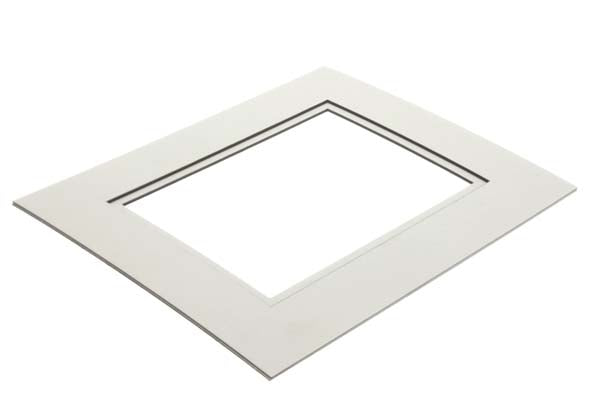 Mount Board Double thick White/Black 27.9x35.6cm with 19x24cm Window (10 pieces) [MD20194]