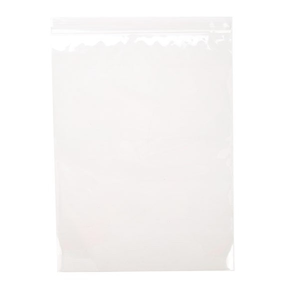Grip Seal Bags 23x30.5cm Crystal Clear PP 75 micron (100 pieces) [Z3C912]