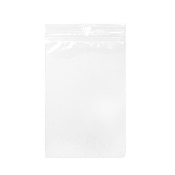 Grip Seal Bags with Hang hole 10x15cm Crystal Clear PP 75 micron (100 pieces) [Z3R46]