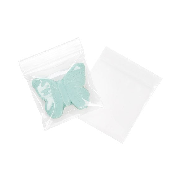 Grip Seal Bags 7.5x7.5cm Crystal Clear PP 100 micron (100 pieces) [Z4C33]