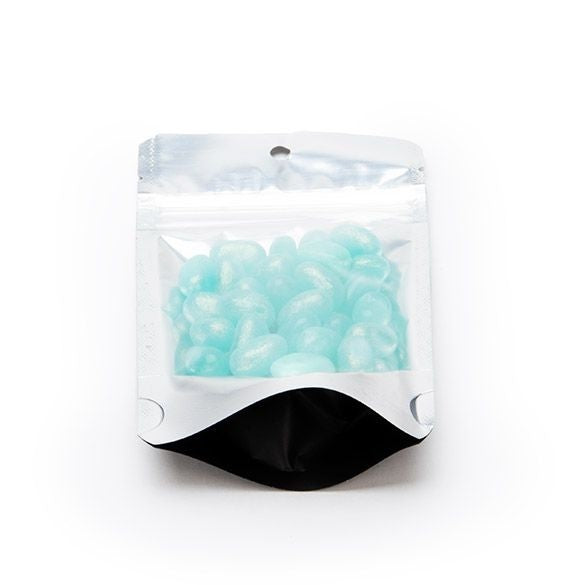 Stand Up Pouches Transparent/Black 8x5x13cm | 28 grams with hang hole (100 pieces) [ZBGB1H]