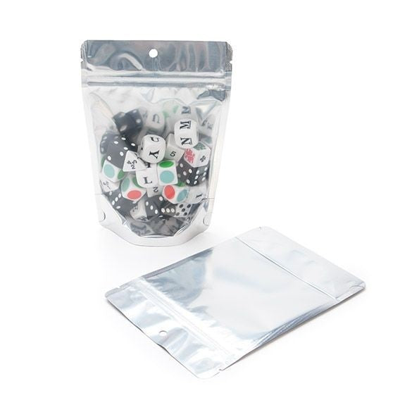 Stand Up Pouches Transparent/Black 12x7.5x18.5cm | 114 grams with hang hole