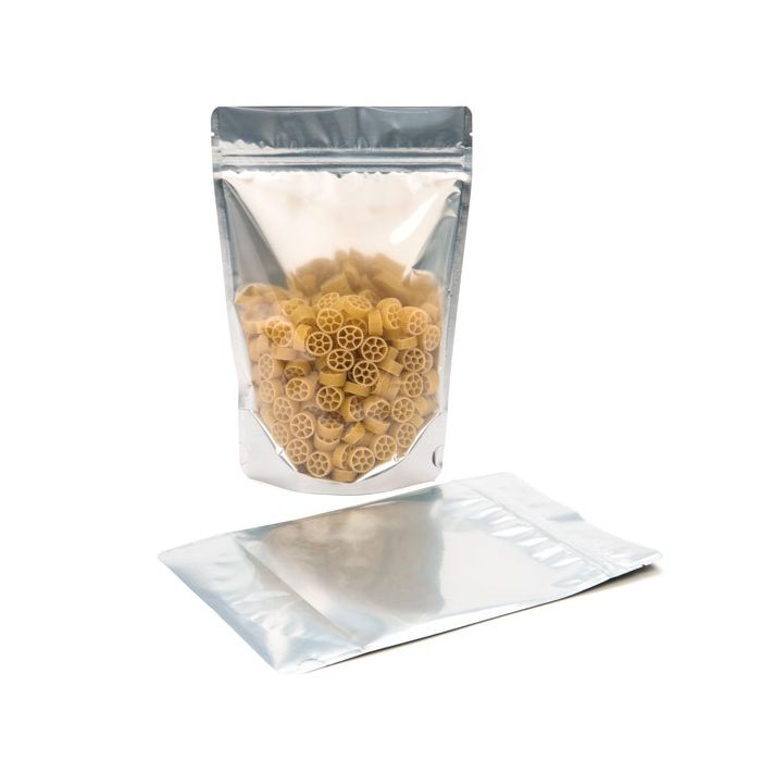 Stand Up Pouches Transparent/Black 12x7.5x18.5cm | 114 grams (100 pieces) [ZBGB46]