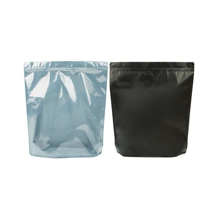 Stand Up Pouches Transparent/Matt Black 37.5x12.7x42.5cm (50 pieces) [ZBGB9]