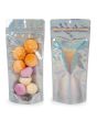 Stand Up Pouches transparent/Glitter Holographic 10,8x6x23,8 cm (25 pieces) [ZBGHG1NC]