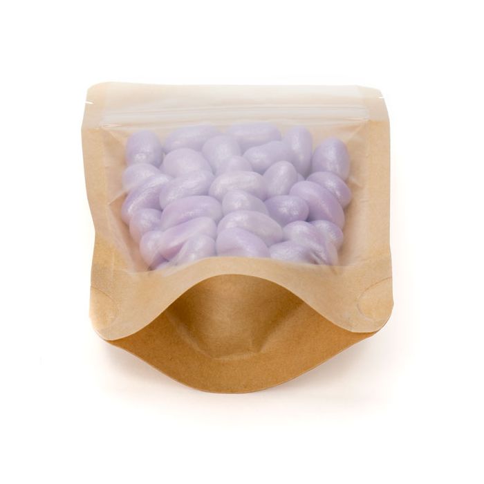 Stand Up Pouches Transparent/Kraft 12x7.5x18.5cm | 114 grams (100 pieces) [ZBGKC46]