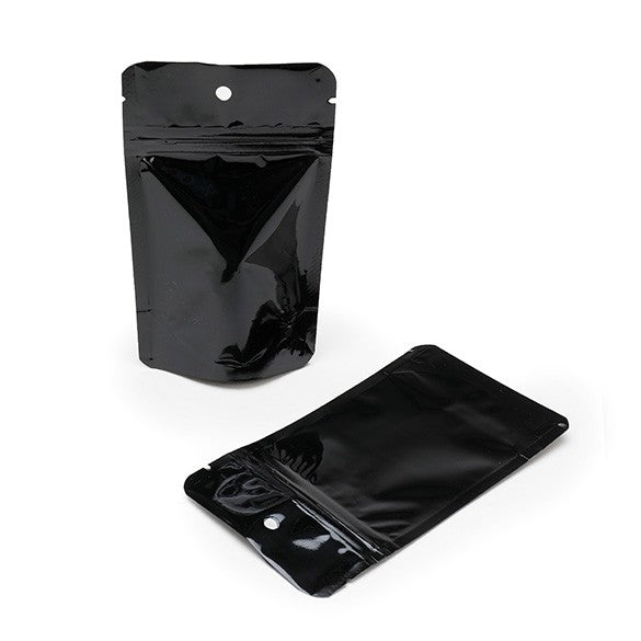 Stand Up Pouches Black 8x5x13cm | 28 grams (100 pieces) [ZBGM1B]