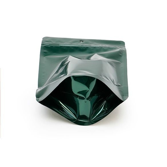 Stand Up Pouches Green 13x7x20.5cm | 113 grams with hang hole (100 pieces) [ZBGM3HGH]