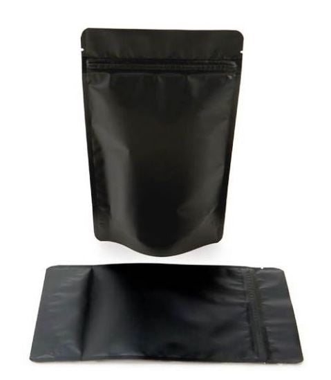 Stand Up Pouches Matt Black 13x8x20.5cm | 113 grams (100 pieces) [ZBGM3MB]
