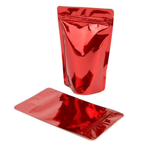 Stand Up Pouches Red 13x7x20.5cm | 113 grams (100 pieces) [ZBGM3R]