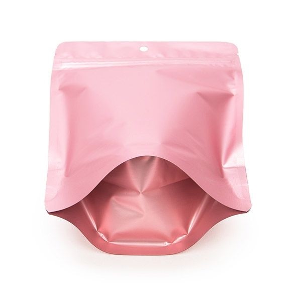 Stand Up Pouches Pink with Hang hole 13x7.9x20.6cm (100 pieces) [ZBGM3RG]