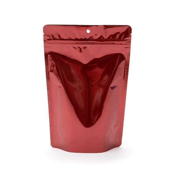 Stand Up Pouches Red 15x9x23.2cm | 312 grams with hang hole (100 pieces) [ZBGM7RH]