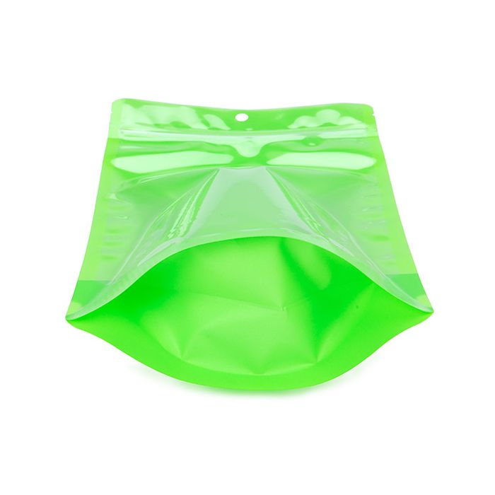 Stand Up Pouches Transparent/Neon Green 17,2x8,9x28,6 cm (100 pieces) [ZBGN4GR]