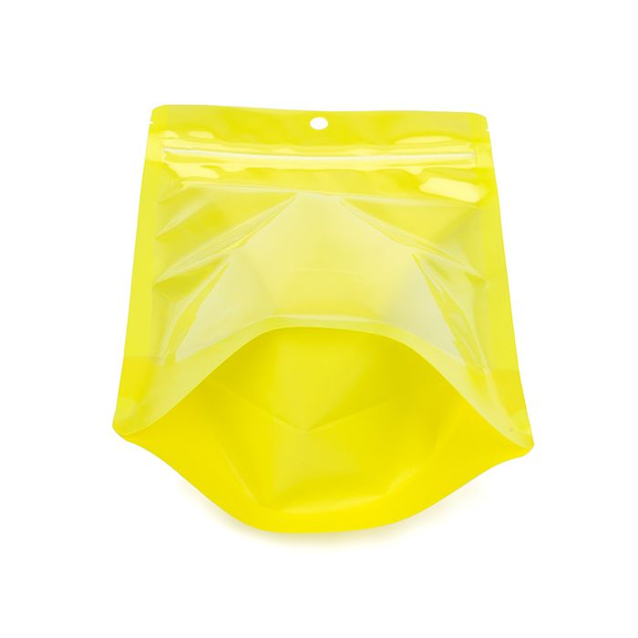 Stand Up Pouches Transparent/Neon Yellow 14,9x8,9x23,2 cm (100 pieces) [ZBGN7YW]
