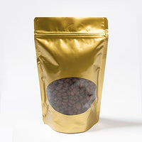 Stand Up Pouches Gold with oval Window 13x7x20.5cm | 113 grams